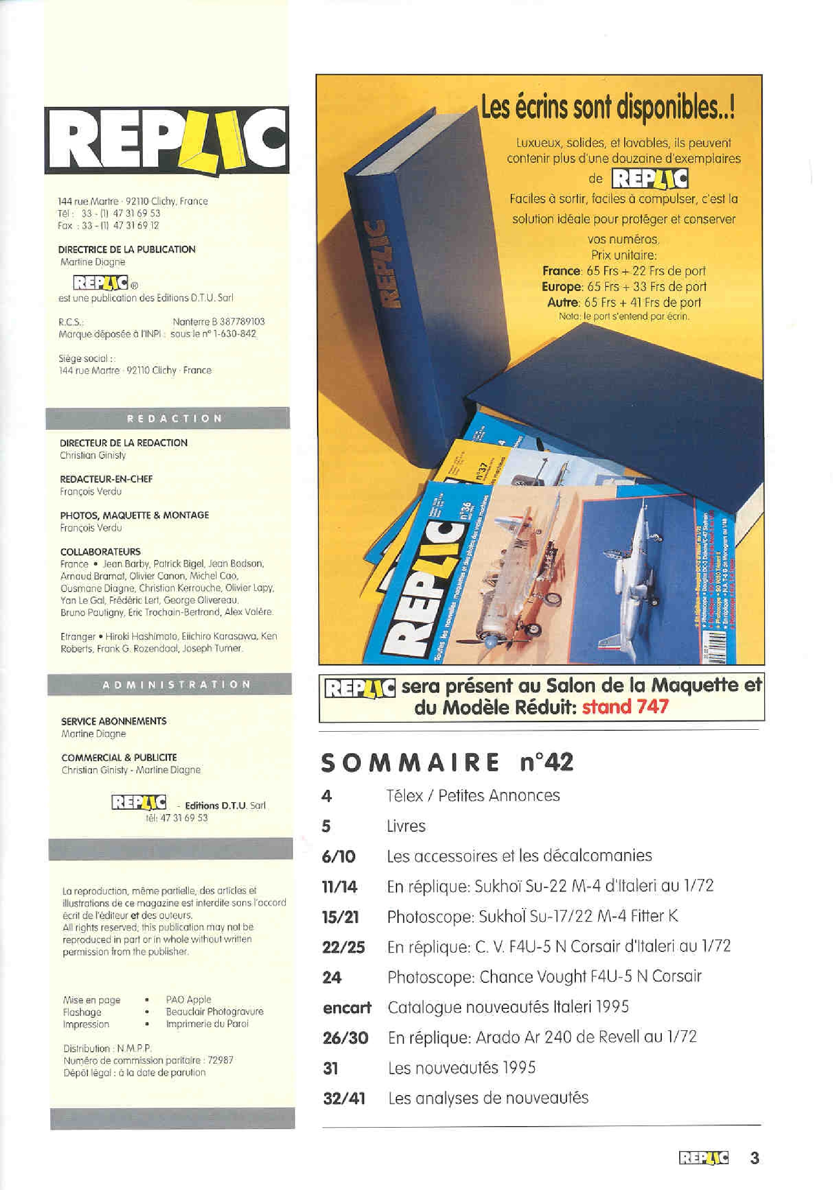 Replic 042 - Sukhoi Su-17-22, F-4U-5N Corsair, Arado Ar-240 A-02